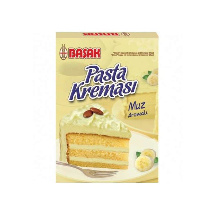 Basak Pasta Kremasi Muzlu / Banaani Kermavaahto 140g - Vanukkaat ja jälkiruoka-ainekset - 725 - 1