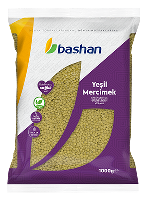 Bashan Yesili Mercimek/ Vihreät Halkaistut Linssit 1kg - Linssit - 18295 - 1