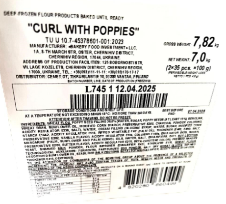 Bimar Curl with Poppies - Makeat leivonnaiset - 17275 - 1