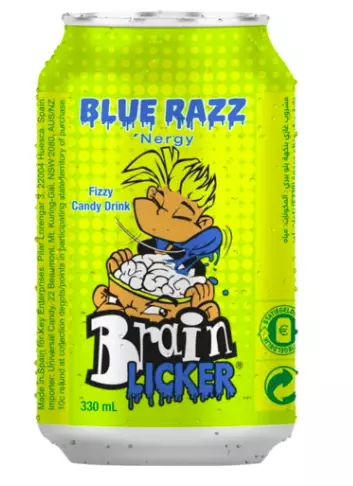 Brain Licker Sour Soda Blue Raspberry 330ml TNK - Limonadit ja virvoitusjuomat - 15165 - 1