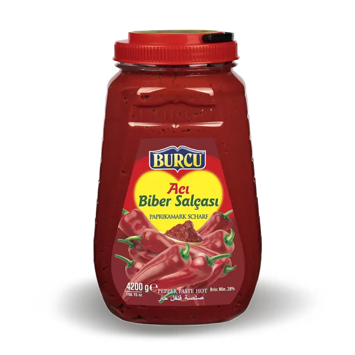 Burcu Biber Salcasi Aci / Paprikatahna tulinen 4200g PET - Tomaatti- ja paprikasäilykkeet - 1025 - 1