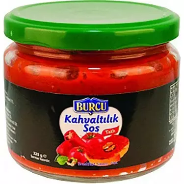 Burcu Kahvaltilik Sos Tatli / Paprika- tomaattitahna aamiaislevite 320g CAM - Erikoiskastikkeet - 8745 - 1