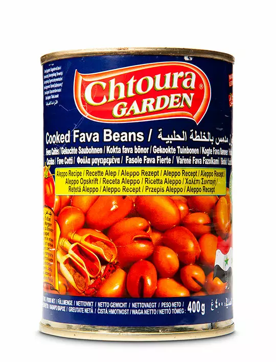 Chtoura Garden Fava Beans / Keitetyt härkäpavut (Aleppo) 400g TNK - Papu- ja linssisäilykkeet - 1355 - 1