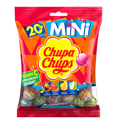 Chupa Chups Mini Lollipops Tikkari 20x120g - Irtomakeiset - 18365 - 1