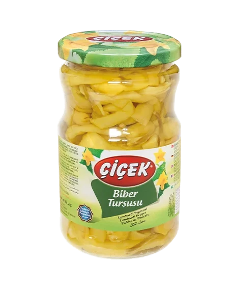 Cicek Lombardi Biber Tursusu / Mieto chilipaprika suolaliemessä 660/260g CAM - Pepperonisäilyke - 11065 - 1