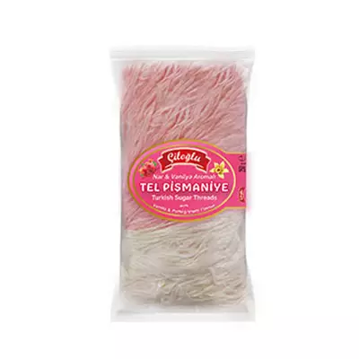 Ciloglu Tel Pismaniy Nar- Vanilya / Hattara Granaattiomena- vanilja 130g - Turkish Delight & Halvat - 12405 - 1