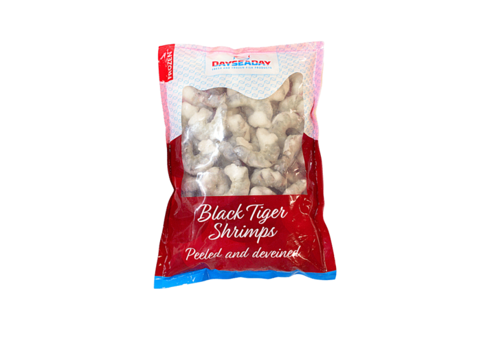 Dayseaday Black Tiger Shrimps P&D with added water 13/15 1KG - Pakasteäyriäiset - 1935 - 1