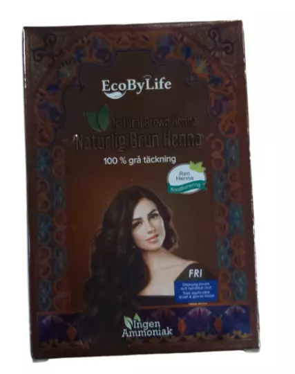 ECOBYLIFE Naturlig Brun Henna - Kosmetiikka - 15425 - 1