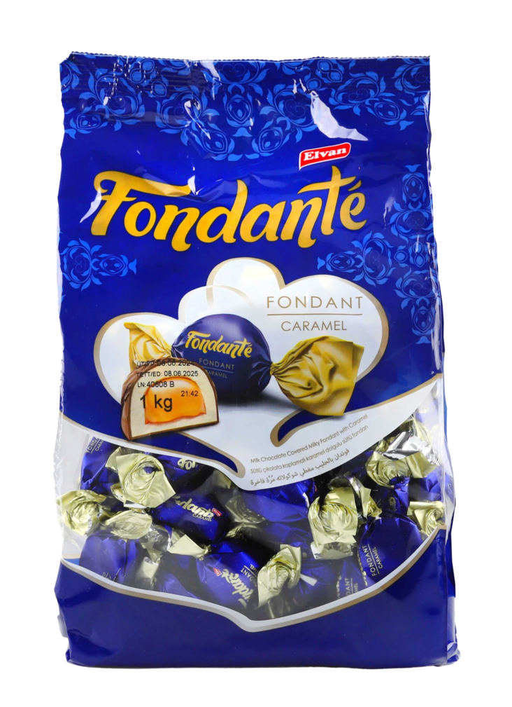 Elvan Fondante Milk Caramel / Maitosuklaalla päällystetty maitomainen karame 1kg - Irtomakeiset - 18825 - 1