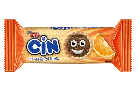 Eti Cin Orange Jelly Biscuit / Appelsiinikeksi 96g - Täytekeksit ja vohvelit - 7855 - 1