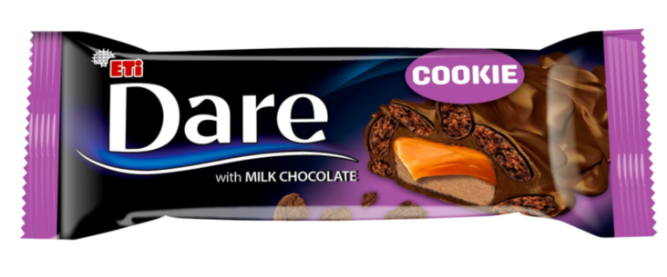 Eti Dare Bar Cookie with Milk Chocolate Patukka 45g - Patukat - 19515 - 1