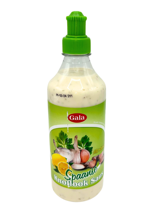 Gala Knoblauchsauce Spaanse Grun / Valkosipuli Kastike 500ml PET - Majoneesit - 2565 - 1