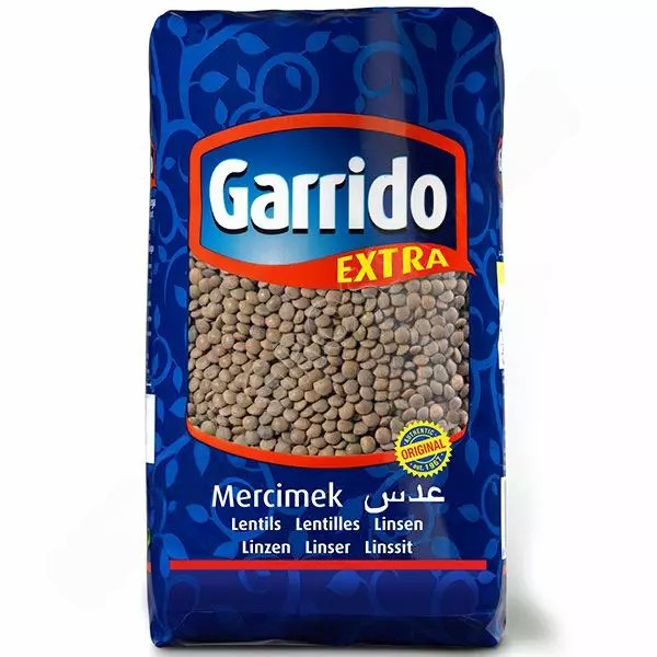 Garrido Extra Mercimec Ruskea Linssi 1kg - Linssit - 14015 - 1