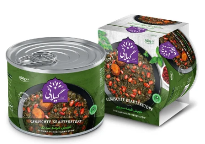 Gilani Persian Mixed Herbs Stew / Persialaisen yrttipata 460g TNK - Valmisruokasäilykkeet - 21605 - 1
