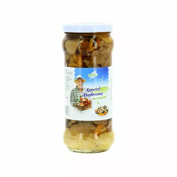 Green Assorted Mushrooms Marinated 530g - Sienisäilykkeet - 13645 - 1