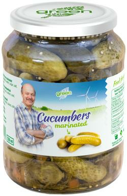 Green Cornishons Marinated / Marinoitu kurkku 720ml CAM - Kurkkusäilykkeet - 12845 - 1