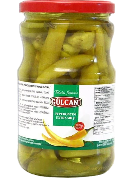 Gulcan Peperoni Tursu Mild/ Pepperoni Mieto 720g CAM - Pepperonisäilyke - 18945 - 1