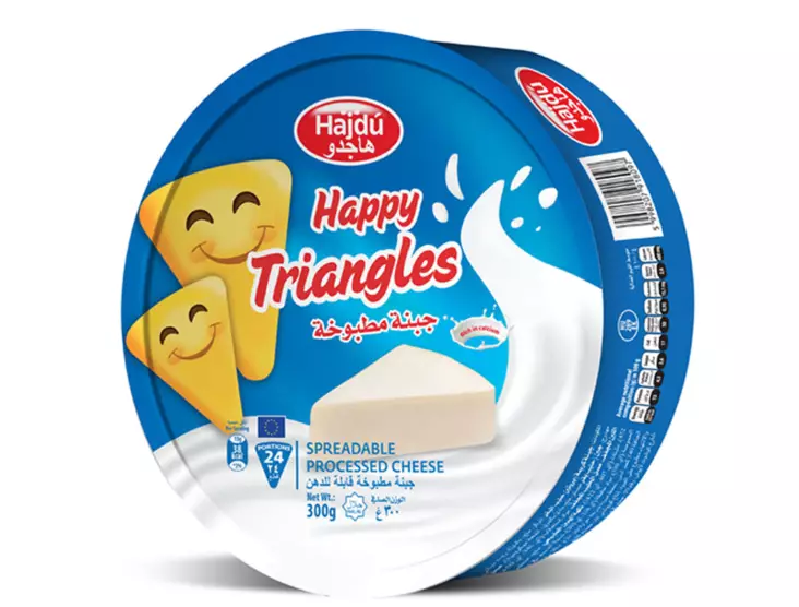 Hajdu Happy Triangles Juusto 300g - Juustolevitteet ja sulatejuustot - 15645 - 1