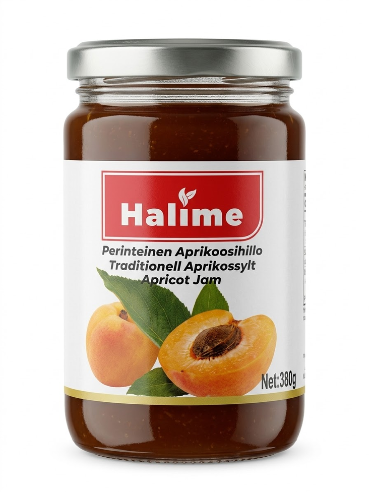 Halime Apricot Jam/ Aprikoosihillo 380g CAM - Hillot - 19635 - 1