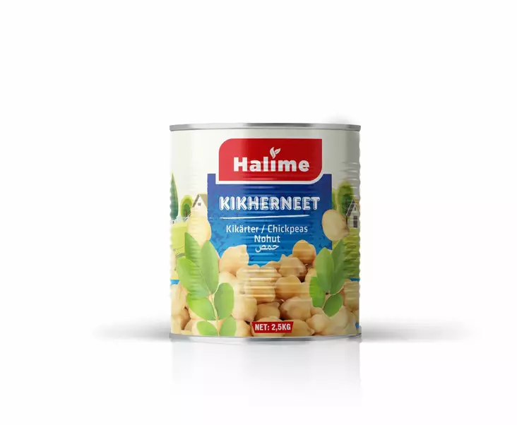Halime Nohut / Kikherneet suolaliemessä 2500g TNK - Papu- ja linssisäilykkeet - 11655 - 1