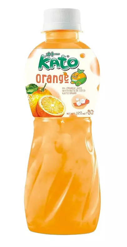 Kato Orange Juice with Nata De Coco / Appelsiinimehu kookoshyytelöillä 320ml PET - Juomat - 14275 - 1