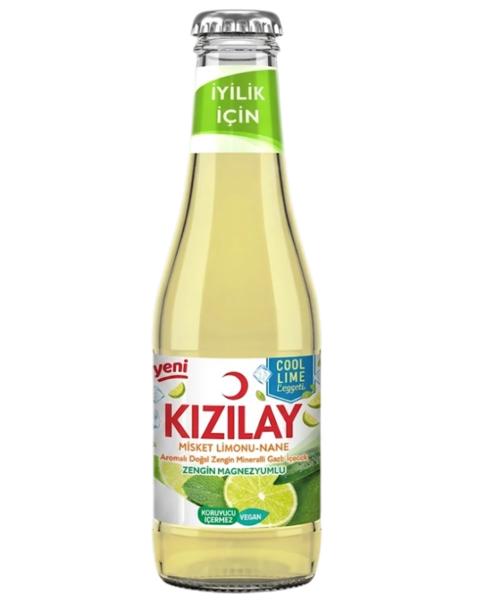 Kizilay Kivennäisvesi Lime-Minttu 200ml CAM - Kivennäis- ja lähdevedet - 19915 - 1