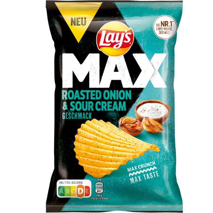 Lay's Max Roasted Onion and Sourcream Sipsi 110g - Sipsit - 18665 - 1