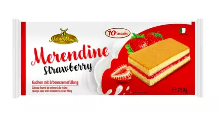 Meister Moulin Sponge cake with strawberry cream filling Keksi 250g - Täytekeksit ja vohvelit - 15275 - 1