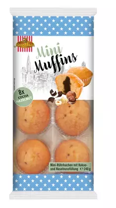 Meister Moulin Mini Muffini Kaakao- ja hasselpähkinällä 240g - Täytekeksit ja vohvelit - 14695 - 1