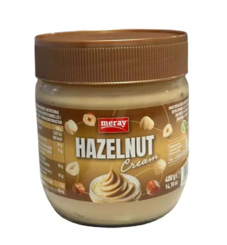 Meray Hazelnut Cream/ Hasselpähkinä Levite 400g - Makeat levitteet ja pähkinälevitteet - 15965 - 1