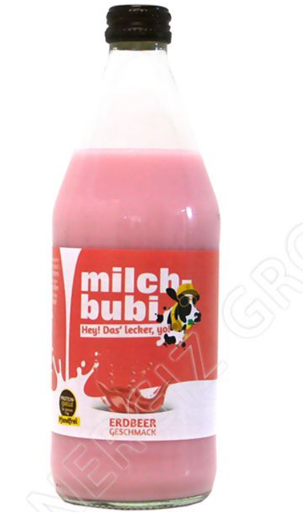 Milchbubi Erdbeer Milk Drink / Mansikka maitojuoma 500ml CAM - Limonadit ja virvoitusjuomat - 11365 - 1