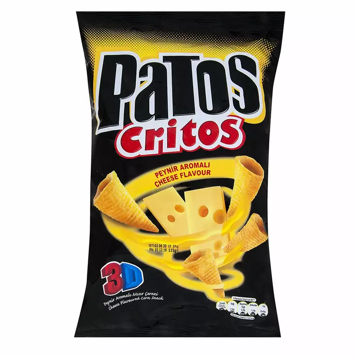 Patos Critos Cheese Flavour Sipsi 90g/100g - Sipsit - 14055 - 1