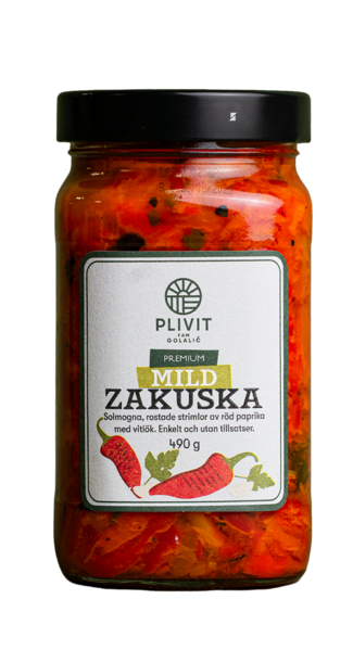 Plivit Zakuska Mild / Paahdetut paprikat öljyssä 490g CAM - Tomaatti- ja paprikasäilykkeet - 21035 - 1