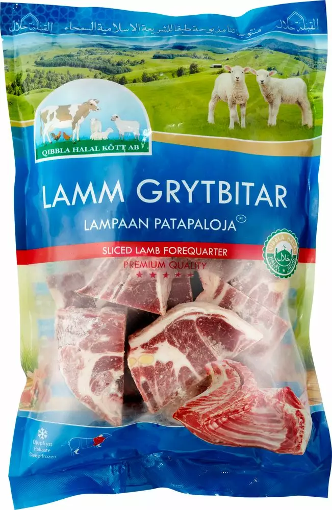 Qibbla GRYTBITAR Lampaan Patapaloja KG - Lammas pakasteet - 6135 - 1