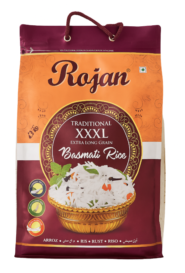 Rojan Basmati Rice Steam/ Basmatiriisi 4,5kg - Basmatiriisit - 18095 - 1