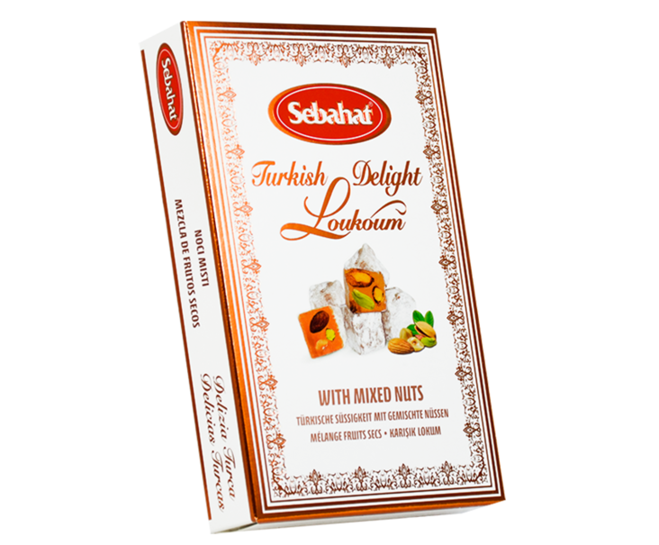 Sebahat Turkish Delight Lokum with Mixed Nuts / Lokum pähkinäsekoitukset 180g - Turkish Delight & Halvat - 16705 - 1