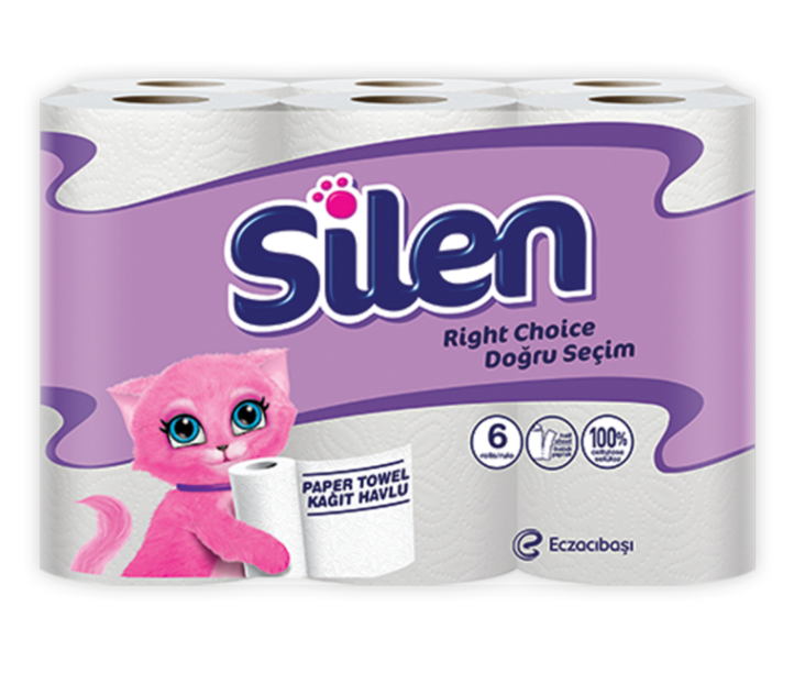 Silen Havlu/ Käsipaperi 6rulla - Talouspaperit ja WC-paperit - 17985 - 1