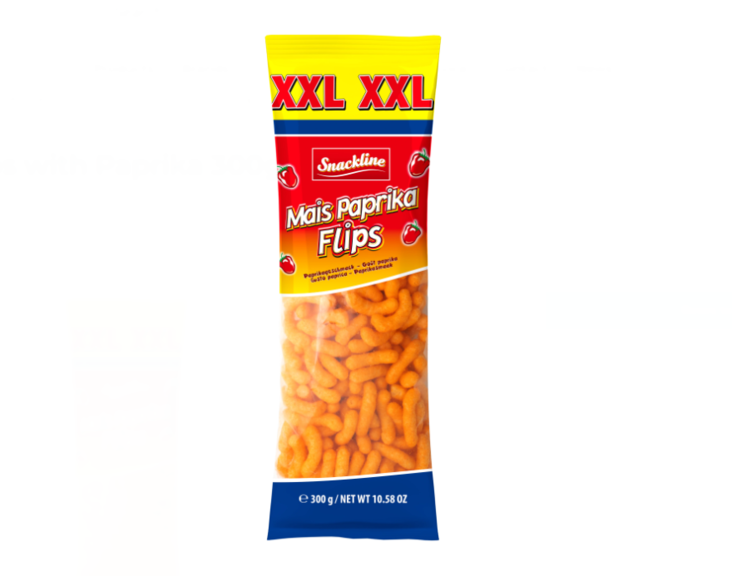 Snackline Corn Flips with Paprika XXL Sipsi 300g - Sipsit - 17545 - 1
