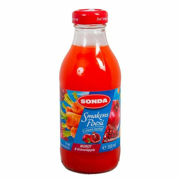 Sonda Granaattiomena - Porkkana juoma 300ml - Mehut ja nektarit - 19025 - 1