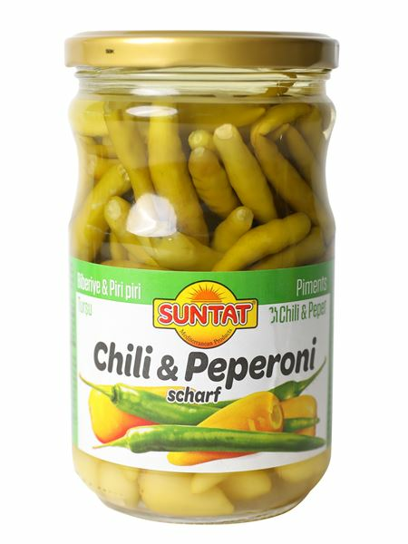 Suntat Chili & Peperoni suolaliemessä 660ml CAM - Pepperonisäilyke - 20975 - 1