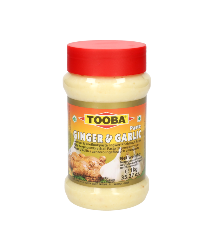 Tooba Ginger&Garlic Paste / Inkivääri&valkosipulitahna 1kg - Vihannessäilykkeet - 16925 - 1