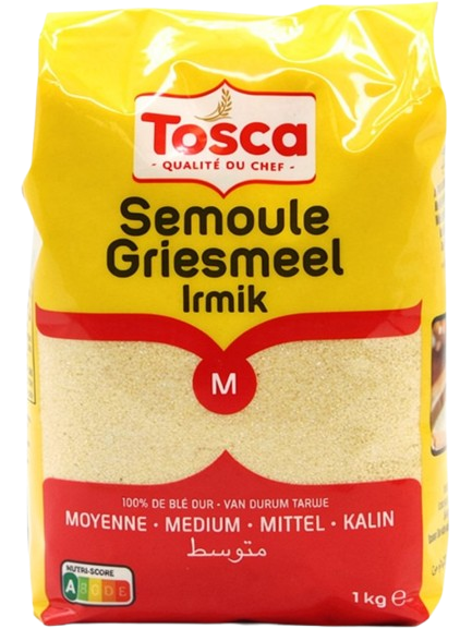 Tosca Semolina MOYENNE (SEMID) 1KG - Vehnäjauho - 15655 - 1