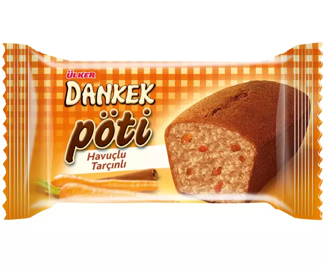 Ulker Dankek Pöti Havuclu Tarcinli / Porkkana kaneli minikakku 35g - Täytekeksit ja vohvelit - 4915 - 1