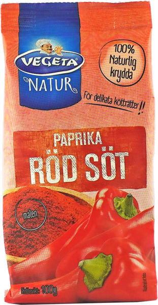 Vegeta Paprikapulver Mild/ Paprikajauhe mieto 100g - Chilimausteet - 7915 - 1