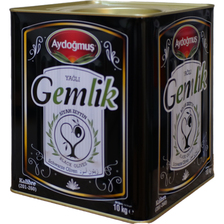 Aydogmus Gemlik Özel Özel Zeytin/ Musta oliivi 10kg TNK - Oliivisäilykkeet - 19676 - 1