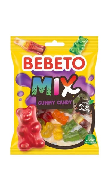 Bebeto Mix Jelly Gum Karkkipussi 80g - Irtomakeiset - 15606 - 1