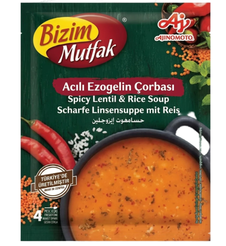 Bizim Mutfak Acili Ezogelin Cobasi / Tulinen Linssi-riisikeitto 79g - Valmiskeitot ja valmisjauheet - 19996 - 1