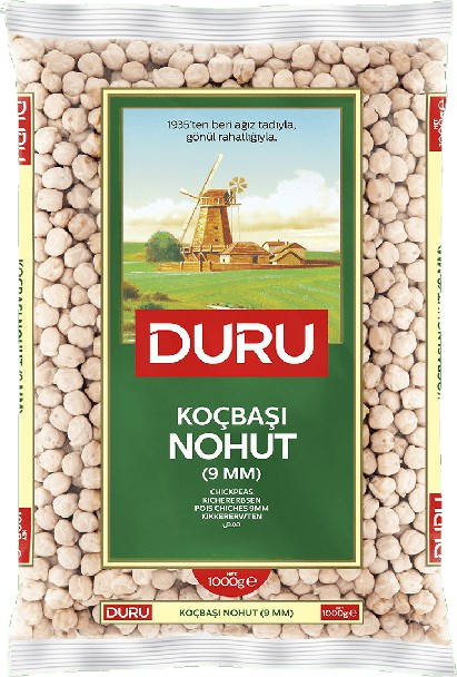 Duru Yerli Kocbasi Nohut 9mm / Kikherne 1KG (501) - Kuivatut kikherneet - 2266 - 1