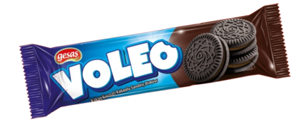 Gesas Voleo Cocoa Biscuits w Chocolate flavor/ Suklakermatäytekeksi 56g - Täytekeksit ja vohvelit - 21646 - 1