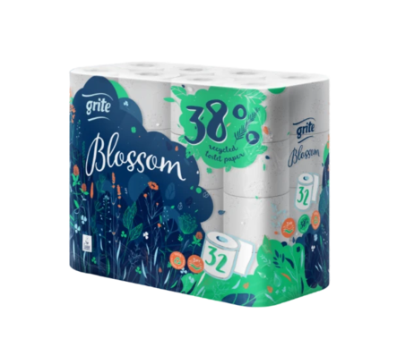 Grite Blossom Wc-Paperi 32rulla - Talouspaperit ja WC-paperit - 18686 - 1